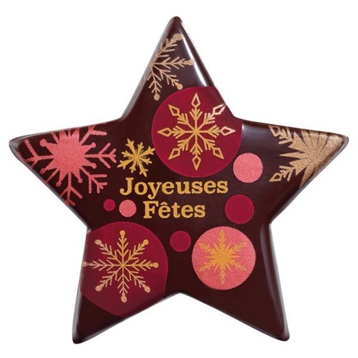 [08057284] 065100 PCB STERREN CN KERST MAGIE 6,3X6,1 CM 30 STUKS ***S/CD***