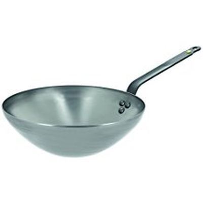 [57659318] DE BUYER WOK MINERAL ACIER TOLE BLEUIE 32 CMS