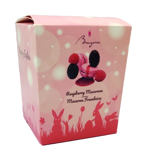 [11030172] BRUYERRE BOITE PAQUES OEUFS FONDANT MACARON FRAMBOISE 170GR