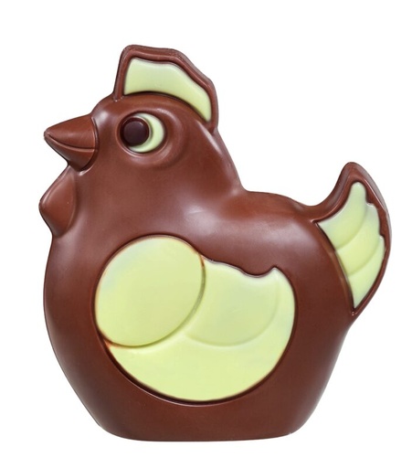 [13030386] CREUX POULE CHOCOLAT AU LAIT DÉCORÉ 4 X 110GR