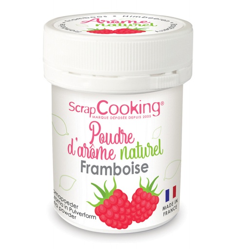 [08055672] SCRAPCOOKING AROME NATUREL EN POUDRE FRAMBOISE 15GR