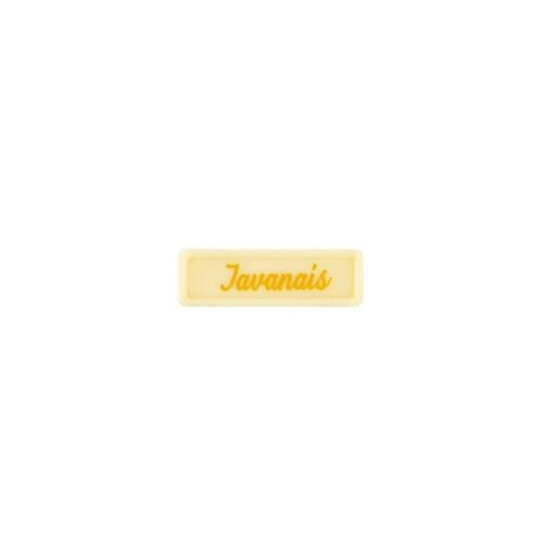 [08058400] 2002456 PLAQUETTE JAVANAIS 3,8X1,2 CM 300PCS ***S/CDE***