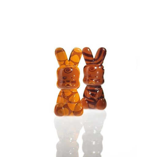 [08057057] PCB Rabbit mallen voor 10 stuks 2 designs 6 cm H. 14 cm 20pces ***s/cd***