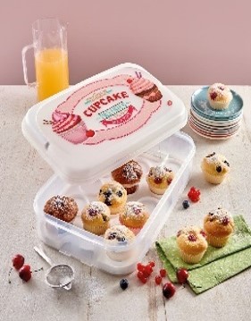[54917439] 14 CUPCAKE STORAGE BOX (7L)