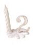 [70409046] CHIFFRES + SOCLE PLASTIQUE N°2 BLANC ET OR + BOUGIE  PAQUET DE 10 PCES