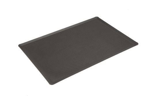 [51311471] ALU PLAAT 40X30CM TEFLON GEPERFOREERD 4 RANDEN OP 45° DIKTE 15/10 BAKFLON