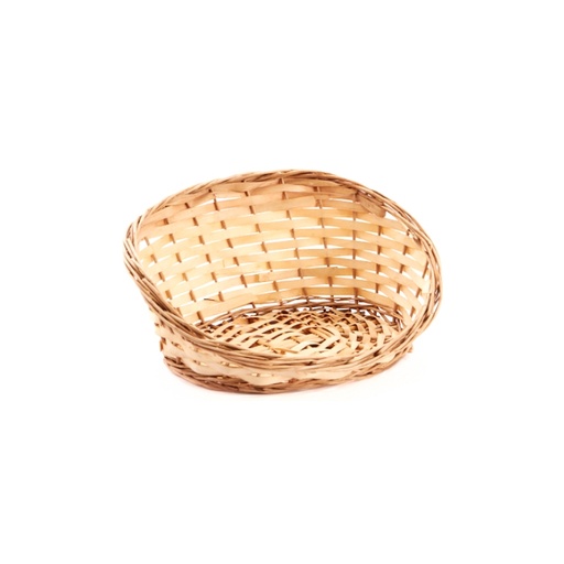 [60700781] NATURAL WOOD WICKER CAT BASKET 34X29XH5/15CM