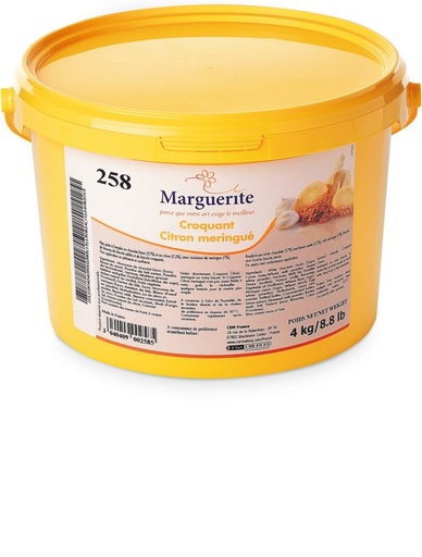 [05040925] DEBCO 258 CRUNCHY LEMON MERINGUE MARGUERITE 4 KG BUCKET