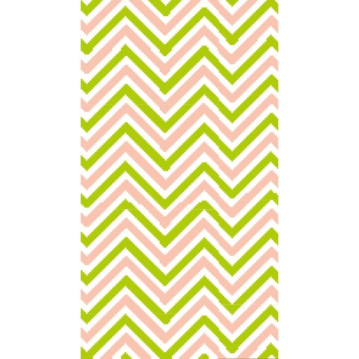 [08053911] 46687 FEUILLE TRANSFERT ZIGZAG VERT/ROSE 40X30CM30 PCES ***S/CDE***