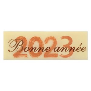 [08057296] 065116 PCB RECTANGLES CB BONNE ANNÉE 5X1.7 CM 120PCS ***S/CD***