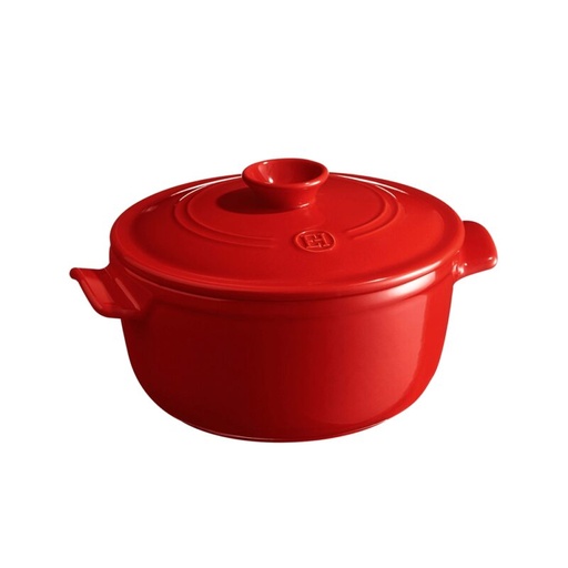 [57690071] EMILE HENRY COCOTTE RONDE G.CRU 22CM 2.50L- ROUGE - 2/4P