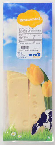 [06100056] FROMAGE EMMENTAL 45% TRANCHE 15/5 500GR