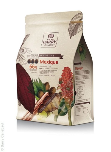 [05100769] BARRY CHD-N66MEX-E4-U70 MEXIQUE NOIR 66% CALLETS  2,5KG