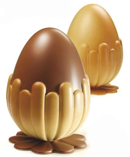 [70410443] PAVONI MOULES THERMOFORMÉS OEUF "NEST"KIT 2 PIÉCES Ø 150 X H 200 MM