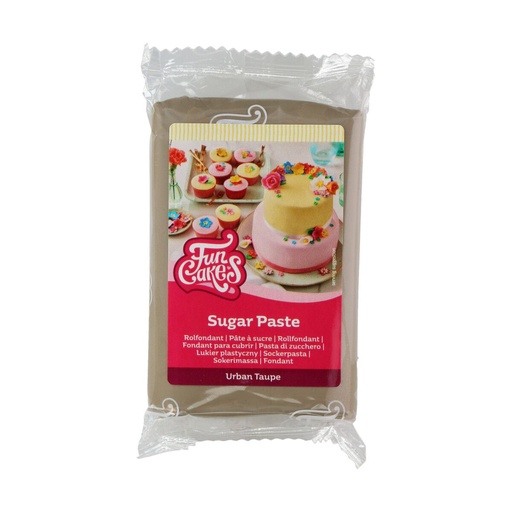 [08076009] FUNCAKES SUGAR PASTE URBAN TAUPE 250GR