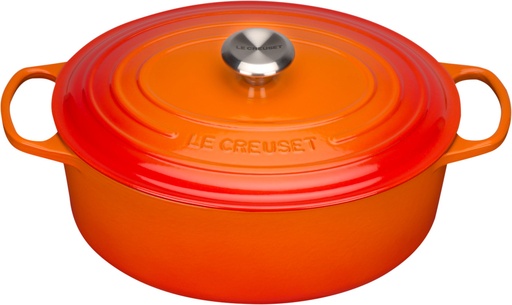 [57661807] LE CREUSET COCOTTE OVALE 31CM VOLCANIQUE 6.3L 6PSIGNATURE