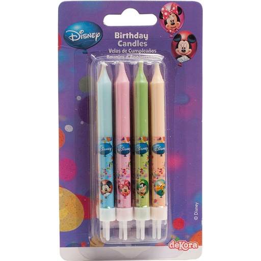 [08041717] BOUGIES ANNIVERSAIRE MICKEY ET SES AMIS8PCES