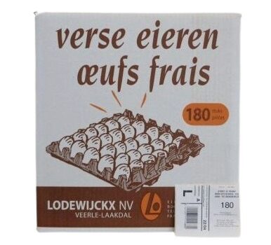 [06020320] OEUFS FRAIS BRUN   LARGE 180 PCES
