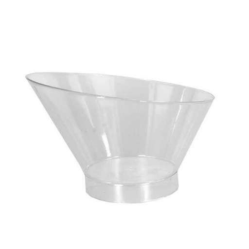 [44104063] WIJD UITLOPEND CUP GLAASJE 195ML PS LICHT 100 STUKKEN=DOOS