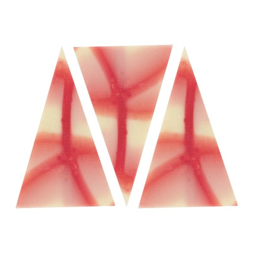 [08055045] 95685 JURA POINT RED/WHITE 5,5X3,5CM (+/- 490PCS) 900GR ***OP BESTELLING***