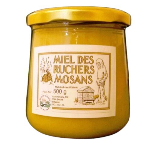 [05100061] MIEL SOLIDE DU PAYS RUCHERS MOSANS 500GR