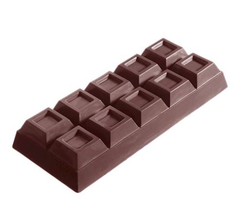 [70410647] CHOCOLADEREEP VORM 10AFDRUKKEN CW130917.5X27.5CM 1X1