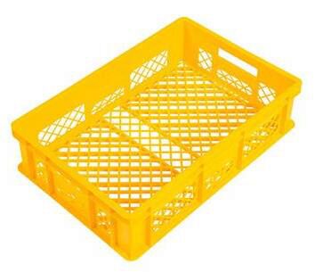 [70407984] BAC PLASTIQUE JAUNE 60X40 H15 TOUT AJOURE
