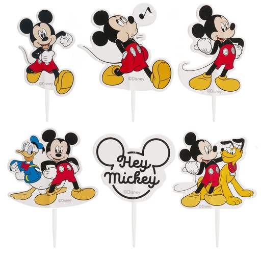 [08041974] CAKE TOPPERS MICKEY 6 ASSORTIMENTS 30PCS