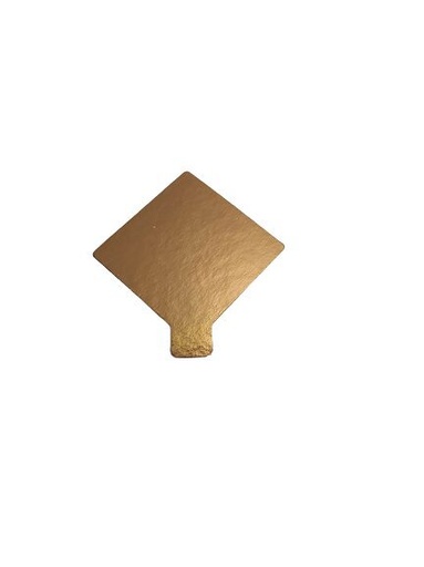 [27660583] SQUARE GOLD/BLACK CARDBOARD 7.5 X 7.5 CM FOST+ INCLUDED 250 PIECES