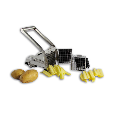 [54911964] LA BONNE GRAINE COUPE FRITES MENAGER INOX 2 GRILLES 9X9 ET 12X12 A/VENTOUSES
