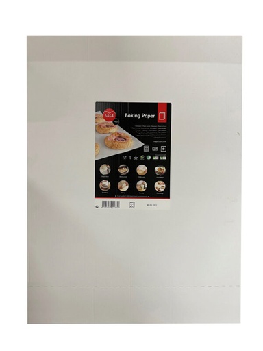 [24604018] SAGA PAPIER CUISSON BLANC 60X80 CARTON BLANC 500 FEUILLES