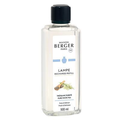 [74501062] LAMPE BERGER RECHARGE 1/2 L  THE BLANC PURETE
