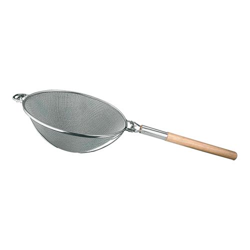 [54901322] PASSOIRE DEMI-SPHERE AVEC MANCHE DIAM 30CM A/ETRIER DE GARDE