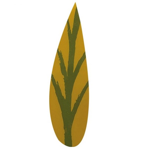 [08057090] 061261 PCB FEUILLES ALLONGÉES CB VERTES 7X1,6 CM 135PCES ***S/CD***