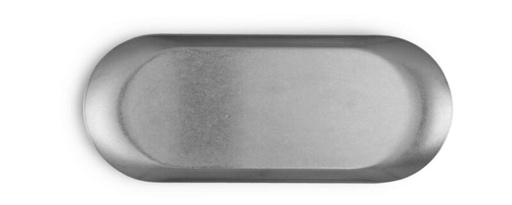 [60251731] VINTAGE STAINLESS STEEL OVAL TRAY PLATE 23X9CM
