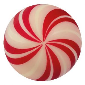 [08057920] 074232 PCB BOULES CB CANDY CANE Ø 3 CM 88PCES ***S/CD***