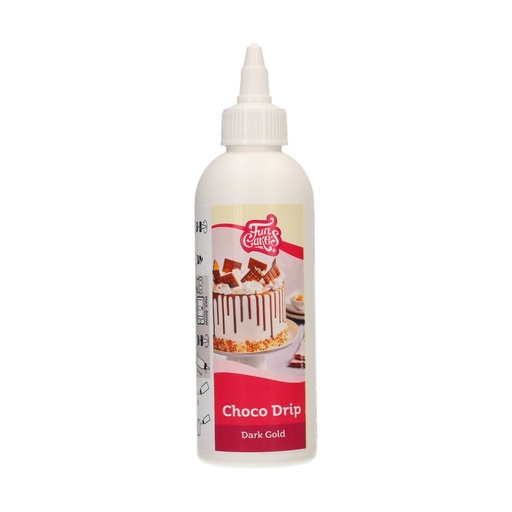 [08053545] FUNCAKES GLACAGE AU CHOCOLAT OR FONCE 180GR