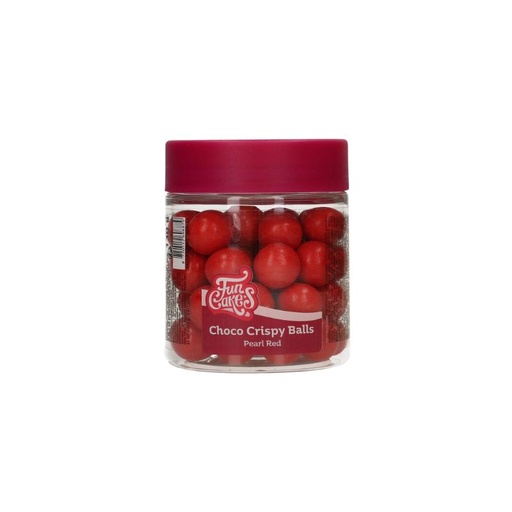 [08052529] FUNCAKES CRISPY CHOCOLATE BALLS RED 130GR