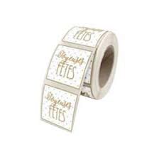 [70407644] ETIQUETTES ADHESIVES FANTAISIE JOYEUSES FETES