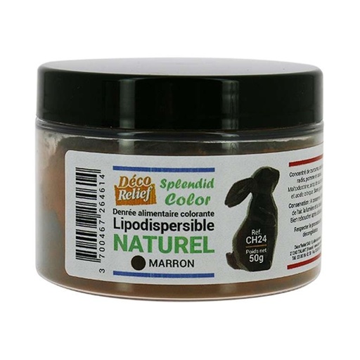 [07055017] COLORANT NATUREL LIPODISPERSIBLE MARRON/BRUN 50GR