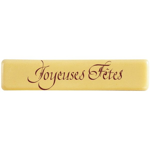 [08056714] 060461 PCB RECHTHOEKEN CB JOYEUSES FÊTES 7X1.5 CM 350 STUKS ***S/CD***
