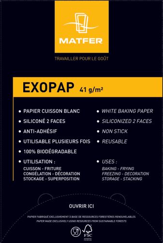[24604045] KOOKPAPIER EXOPAP GN1/1 53X32CM DOOS VAN 500 BLADEN