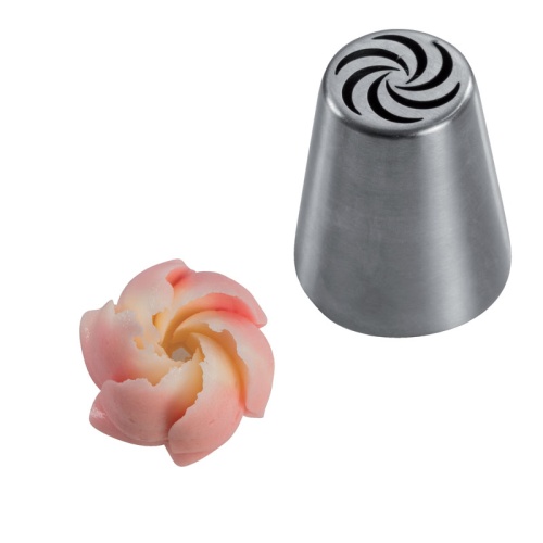 [50942818] DOUILLE DE GLACAGE INOX FLEUR SPIRALE  BX0056