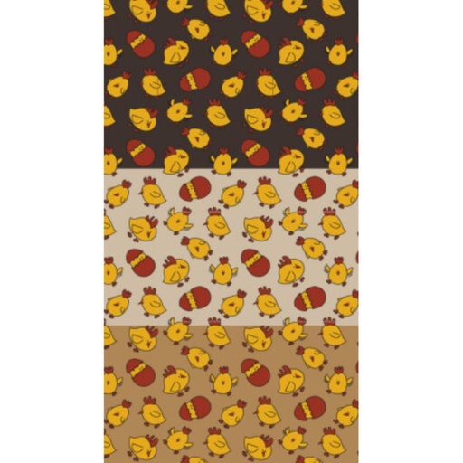 [08030911] 46092 TRANSFER HAPPY CHICKEN 30 X 40 CM 30BLAD=DOOS