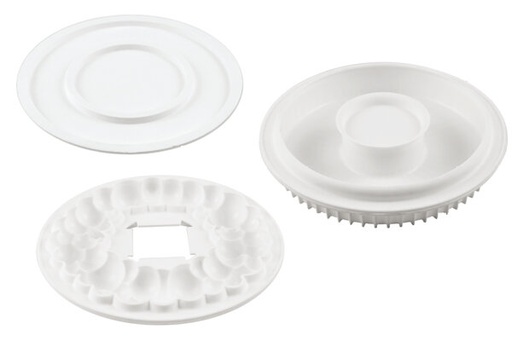 [51657244] SILIKOMART - MOULE SILICONE - KIT BUBBLE CROWN Ø 180MM HT 34MM VOL 1000ML TORTAFLEX