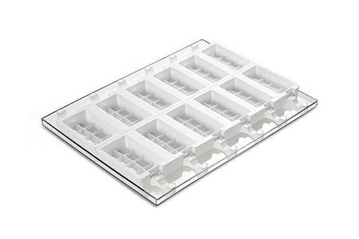 [70408620] SILIKOMART GEL02 MOLD 12 FRISCOS CHOCOLATE TABLETS 90ML + 50 STICKS