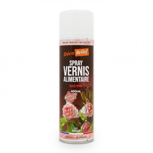 [08074341] DECO RELIEF SPRAY VERNIS ALIMENTAIRE 400ML