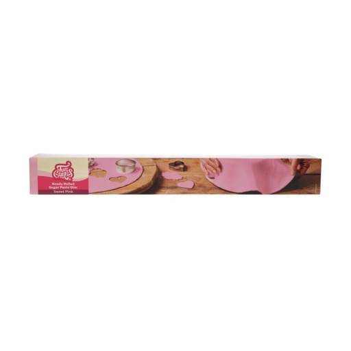 [70407373] FUNCAKES READY TO ROLL PINK SUGAR DOUGH ROUND Ø 36CM 430GR