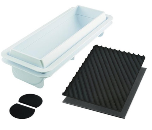 [51300074] SILIKOMART KIT SPIRAL ROLL 1100 - PLASTIC SUPPORT 250X80 H67MM + 2 MATS