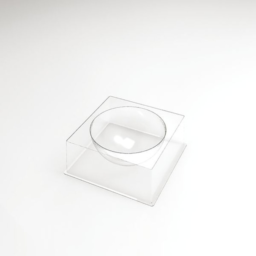 [08057625] 070522 PCB HALF BOL ENTREMET MALLEN VOOR 30 STUKS Ø 18 CM D. 9 CM 30STUKS ***S/CD***